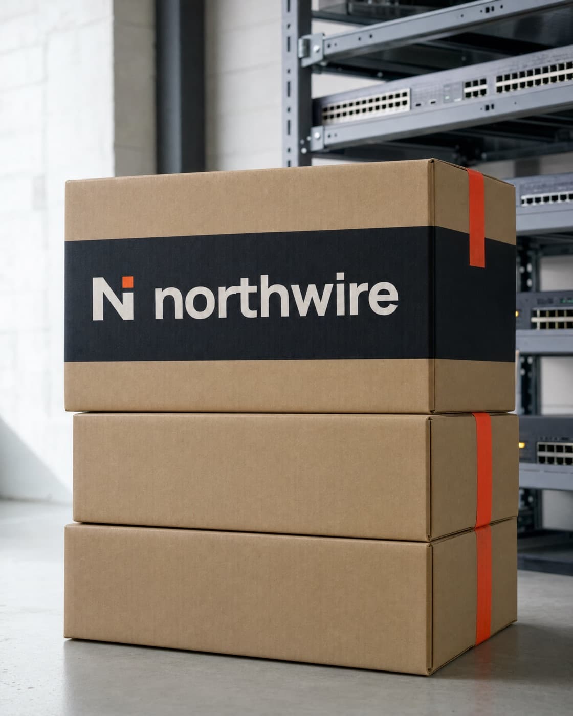 Northwire shipping boxes ready to go out